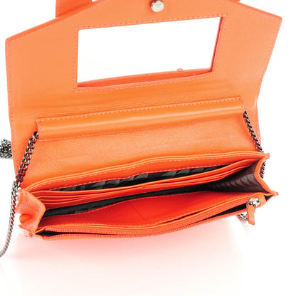 Proenza Schouler Lambskin Large PS1 Chain Wallet Grapefruit 5 of 6