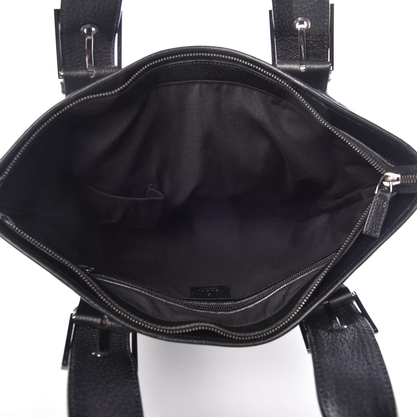 GG Monogram Web Handle Vertical Tote Bag Black