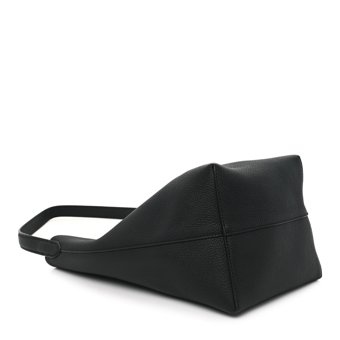 Grained Calfskin Medium N/S Park Tote Black