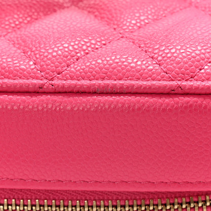 Chanel Caviar Quilted Large Vanity Pouch Pink 9 of 10
