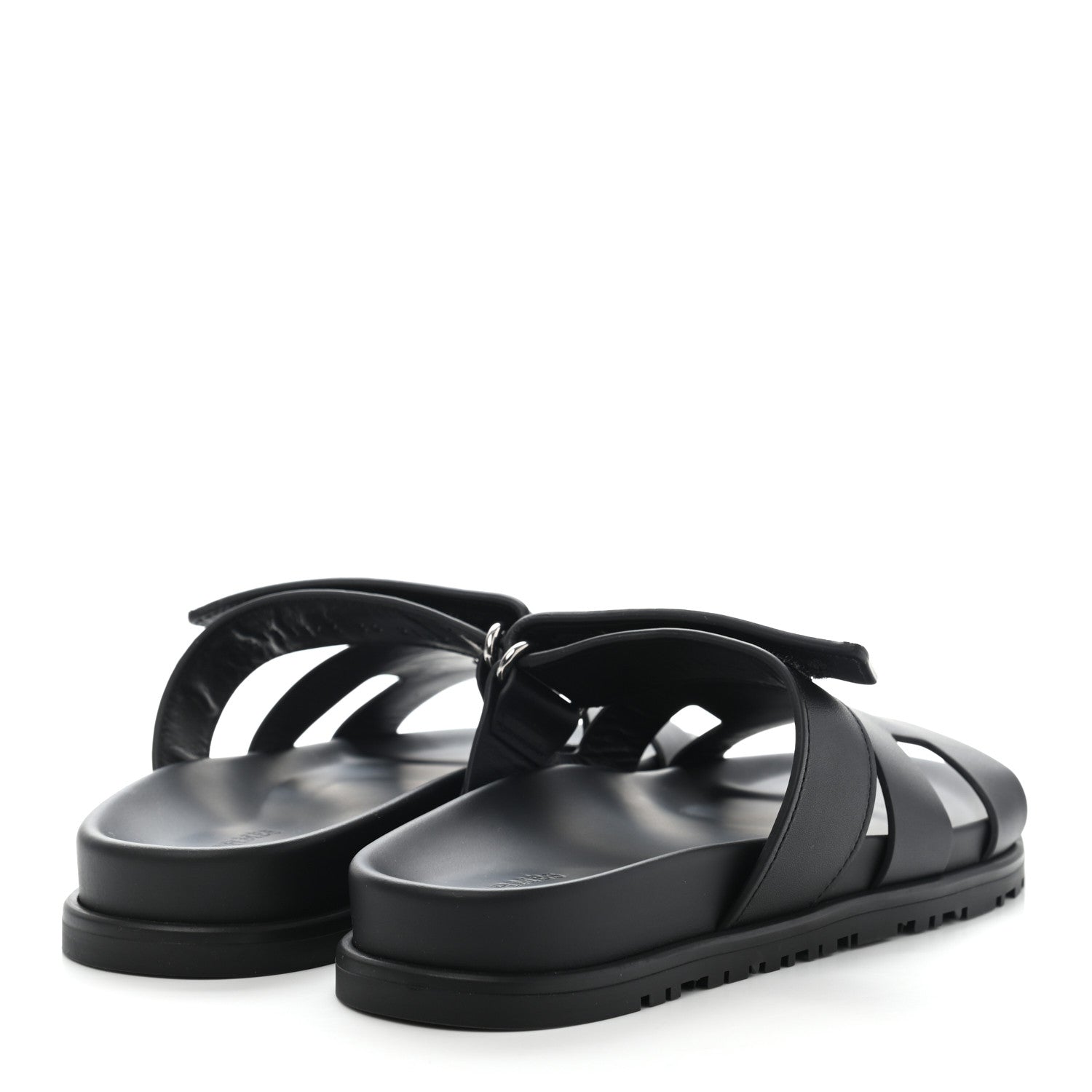Hermes Calfskin Womens Chypre Sandals 36 Black 4 of 8