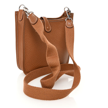 Hermes Taurillon Clemence Evelyne TPM Gold 3 of 10