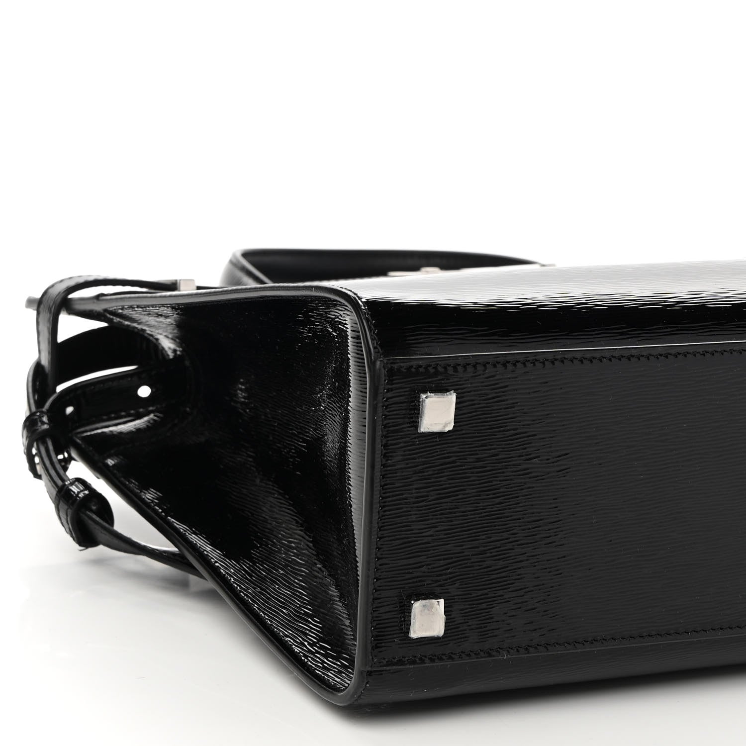 Saint Laurent Patent Small Manhattan Shopper Tote Black 8 of 9