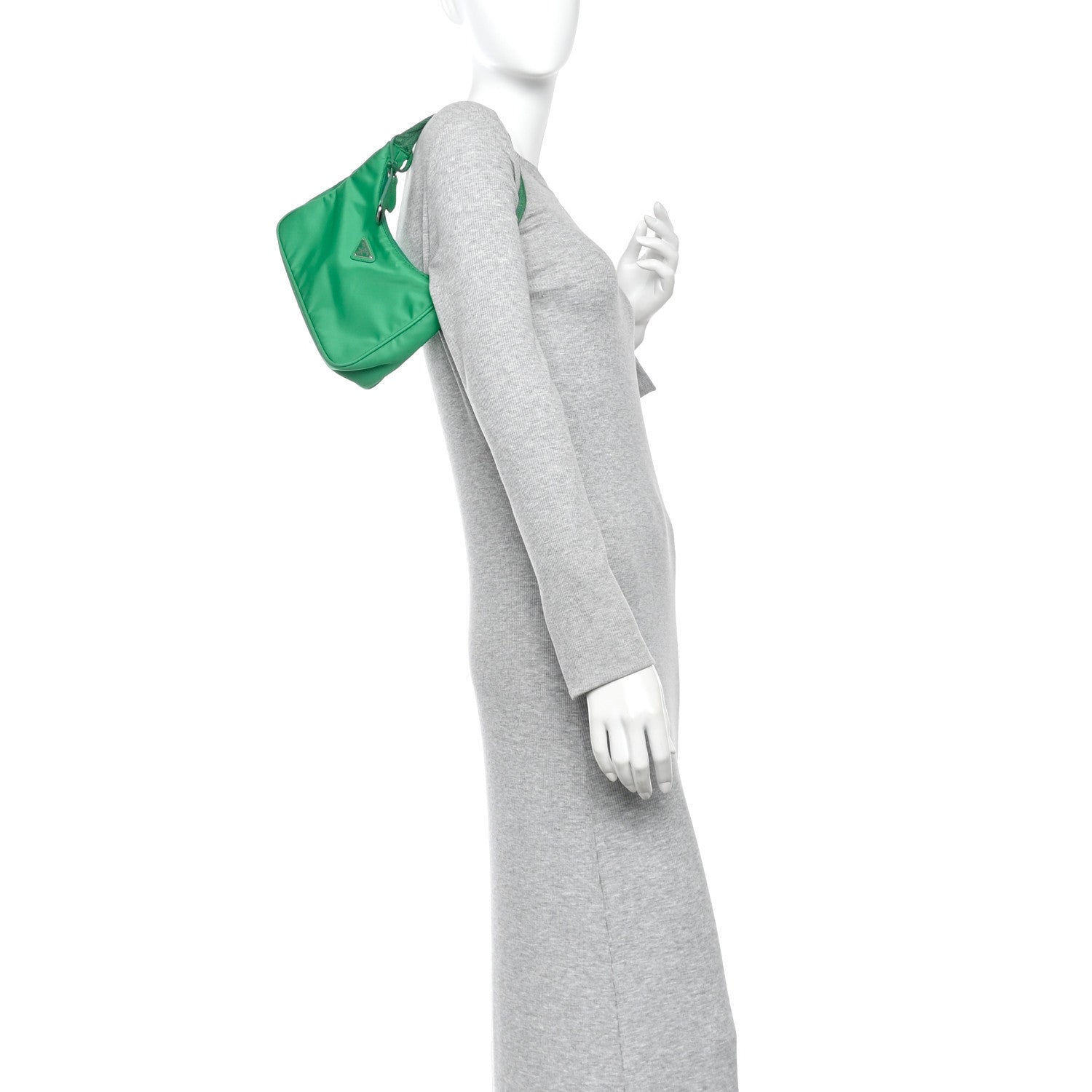 Prada Tessuto Nylon Mini Re-Edition 2000 Bag Menta 2 of 10