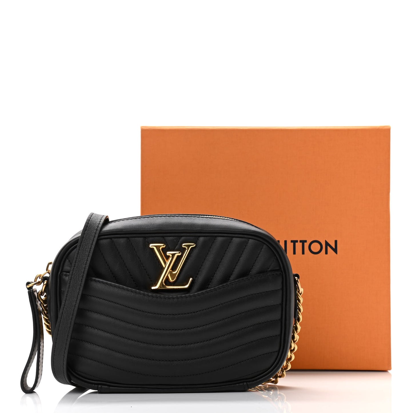 Calfskin New Wave Camera Bag Black