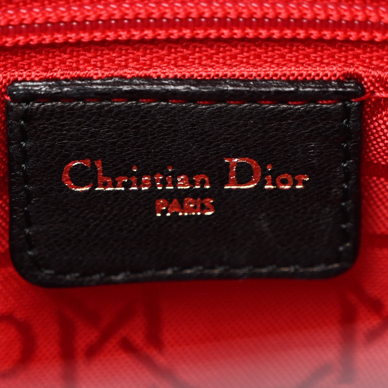 Christian Dior Lambskin Cannage Medium Lady Dior Black 6 of 12