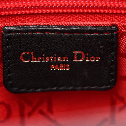 Christian Dior Lambskin Cannage Medium Lady Dior Black 6 of 12