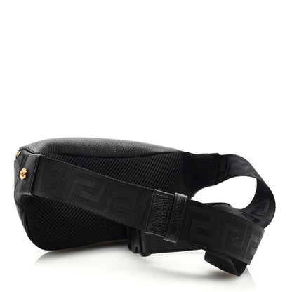 Versace Grained Calfskin Vanitas Medea Belt Bag Black 2 of 8