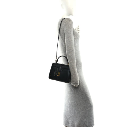 Celine Satinated Calfskin Mini 16 Top Handle Bag Black 2 of 10