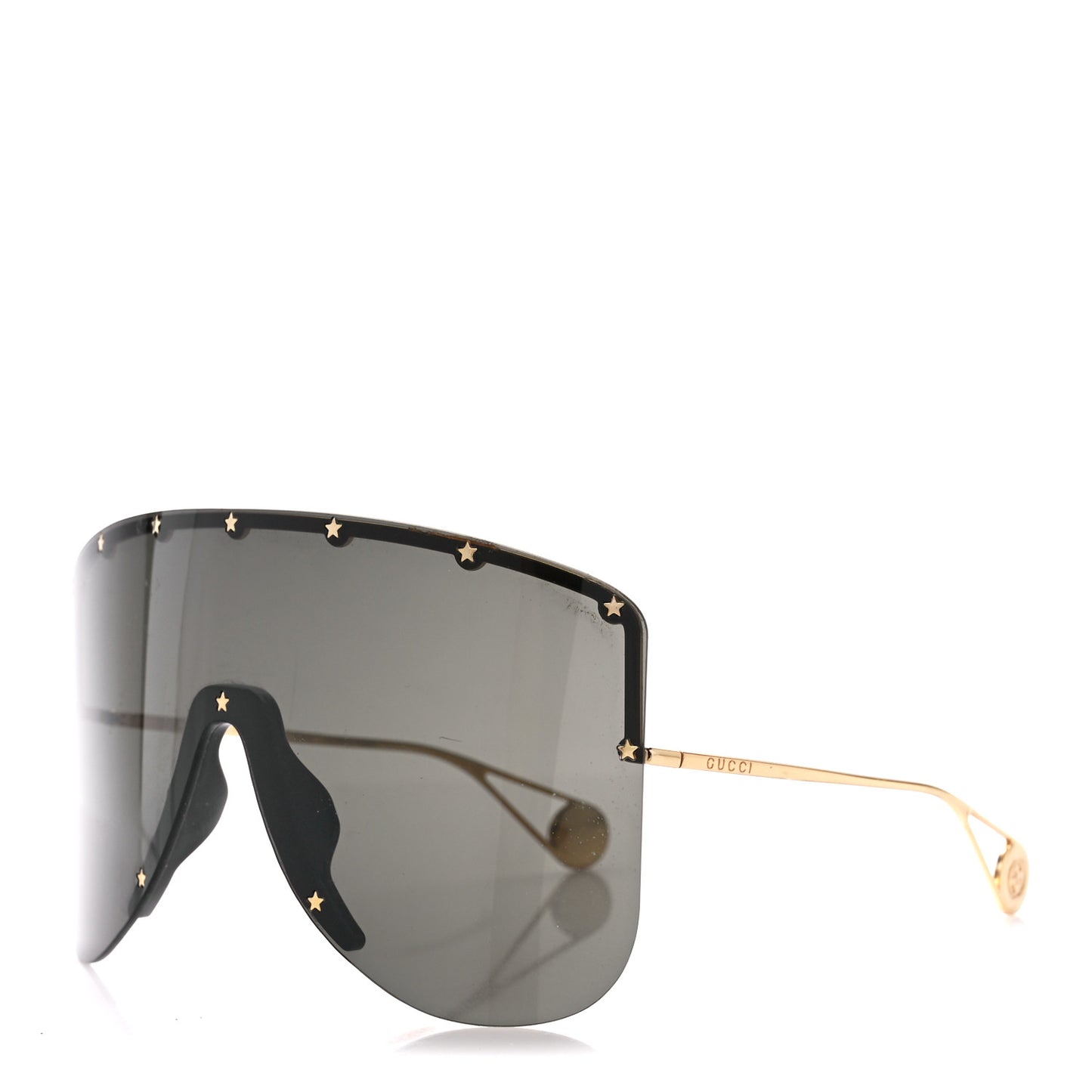Acetate Oversized Aviator Star Sunglasses GG0541S Black