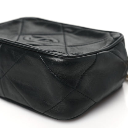 Chanel Lambskin Quilted CC Tassel Camera Case Black 11 of 11