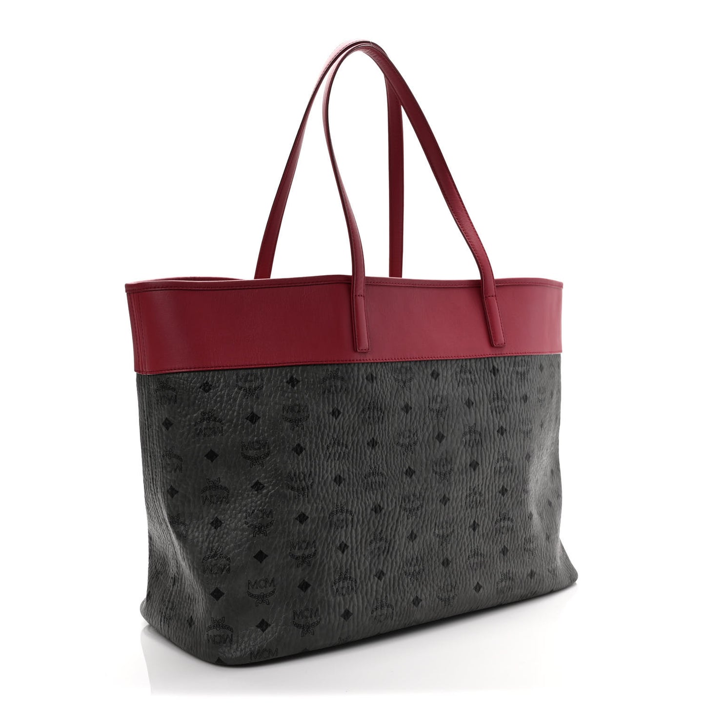 Visetos Large Anya Shopper Tote Phantom Grey Red