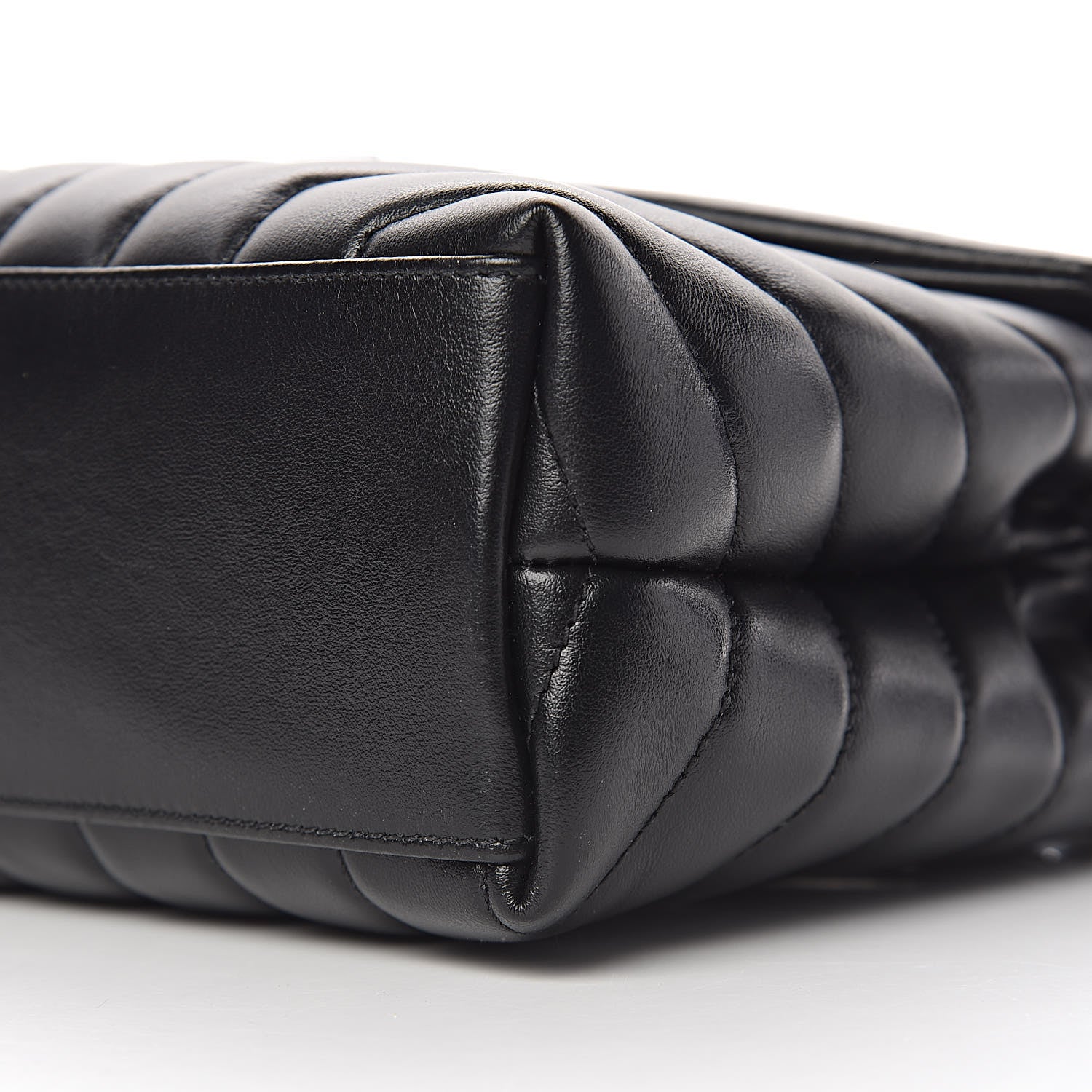 Saint Laurent Calfskin Y Quilted Monogram Small Loulou Chain Satchel Black 7 of 11