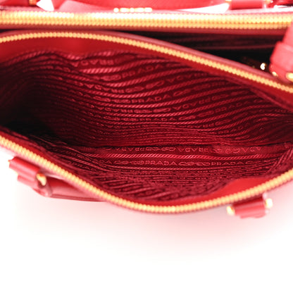 Prada Saffiano Medium Galleria Double Zip Tote Fuoco 7 of 14
