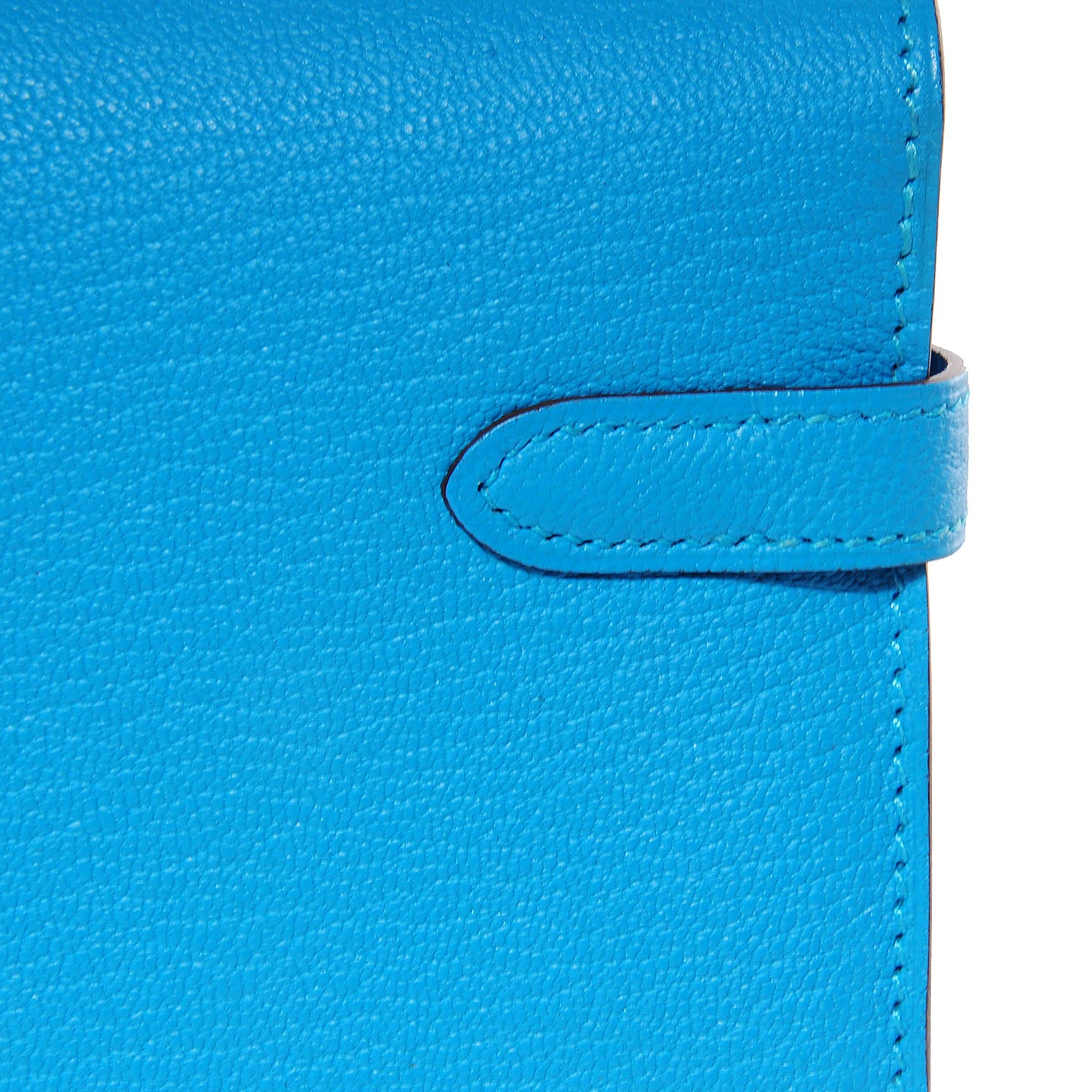 Hermes Chèvre Mysore Kelly Longue Wallet Bleu Azteque 10 of 15