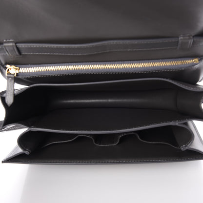 Celine Smooth Calfskin Medium Classic Box Flap Bag Grey 5 of 7