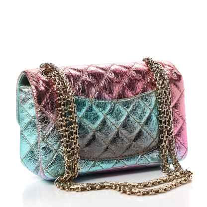 Chanel Metallic Goatskin Quilted Mini 2.55 Reissue Flap Multicolor 3 of 11