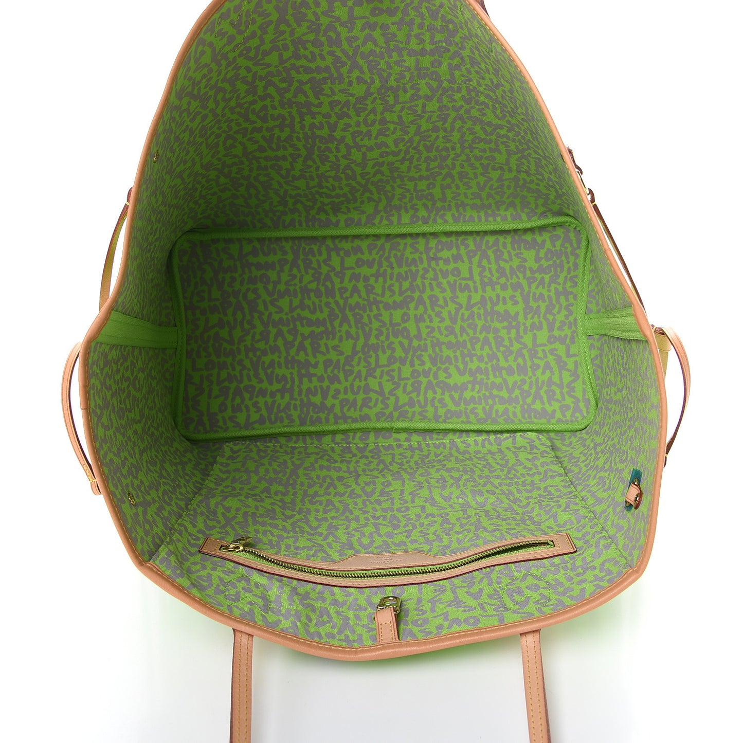 Monogram Graffiti Neverfull GM Green