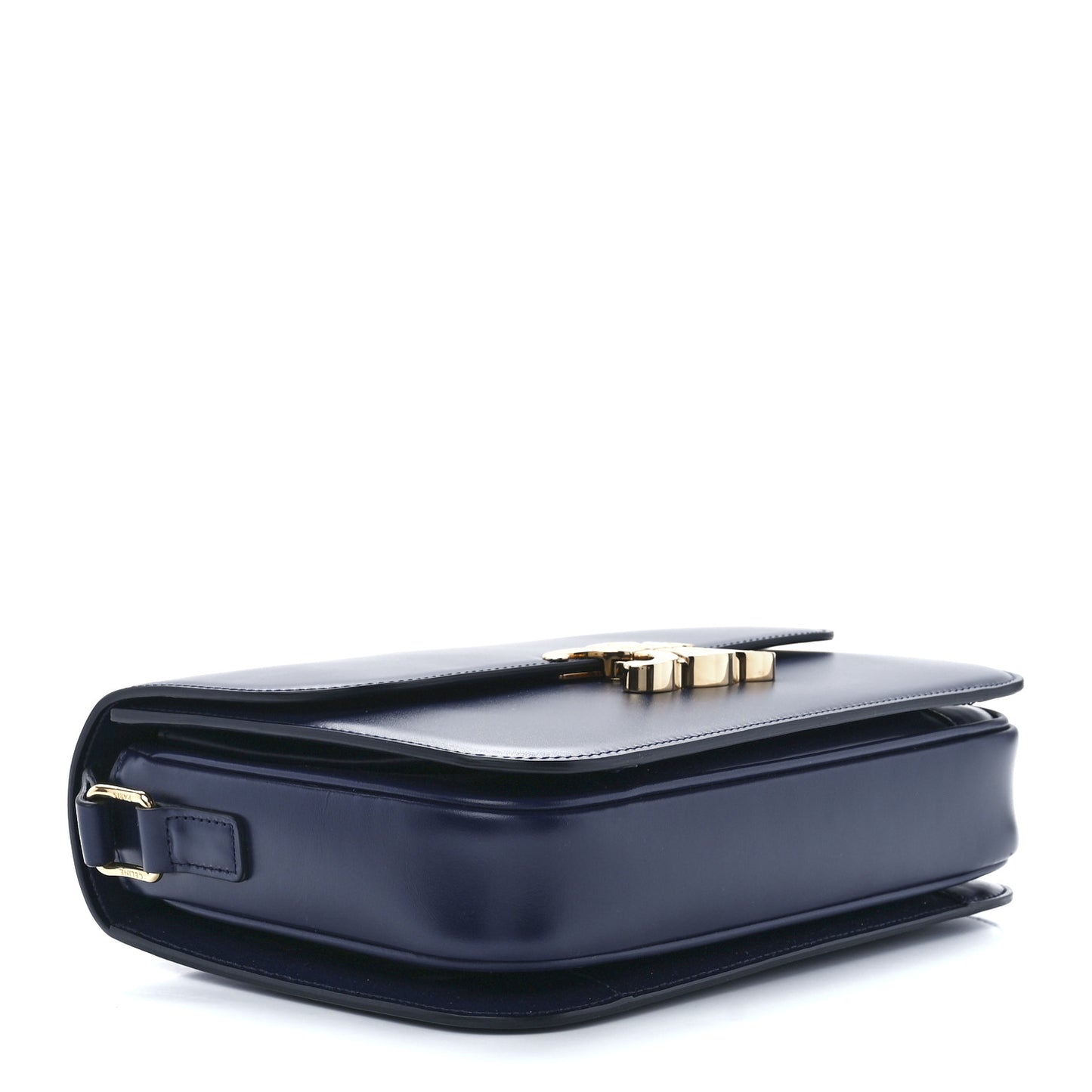 Shiny Calfskin Medium Triomphe Navy Blue