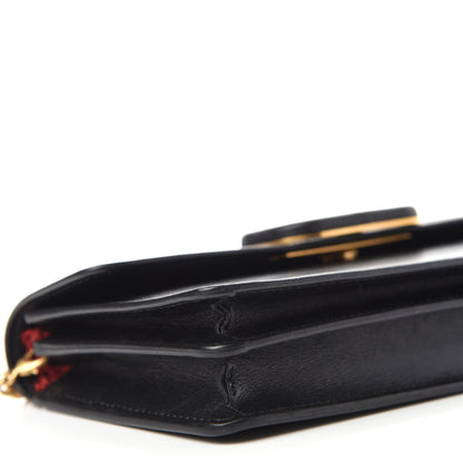 Valentino Garavani Smooth Calfksin Vlogo Wallet On Chain Black 6 of 11