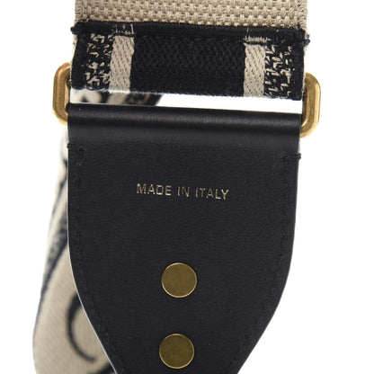 Christian Dior Canvas Embroidered Shoulder Strap Blue 4 of 5