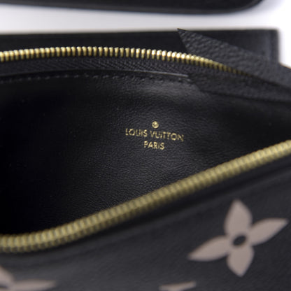 Louis Vuitton Empreinte Monogram Giant Felicie Pochette Black Beige 11 of 13