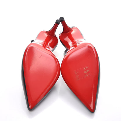 Christian Louboutin Kidskin Apostrophy Slingback 70 Pumps 36 Black 5 of 8