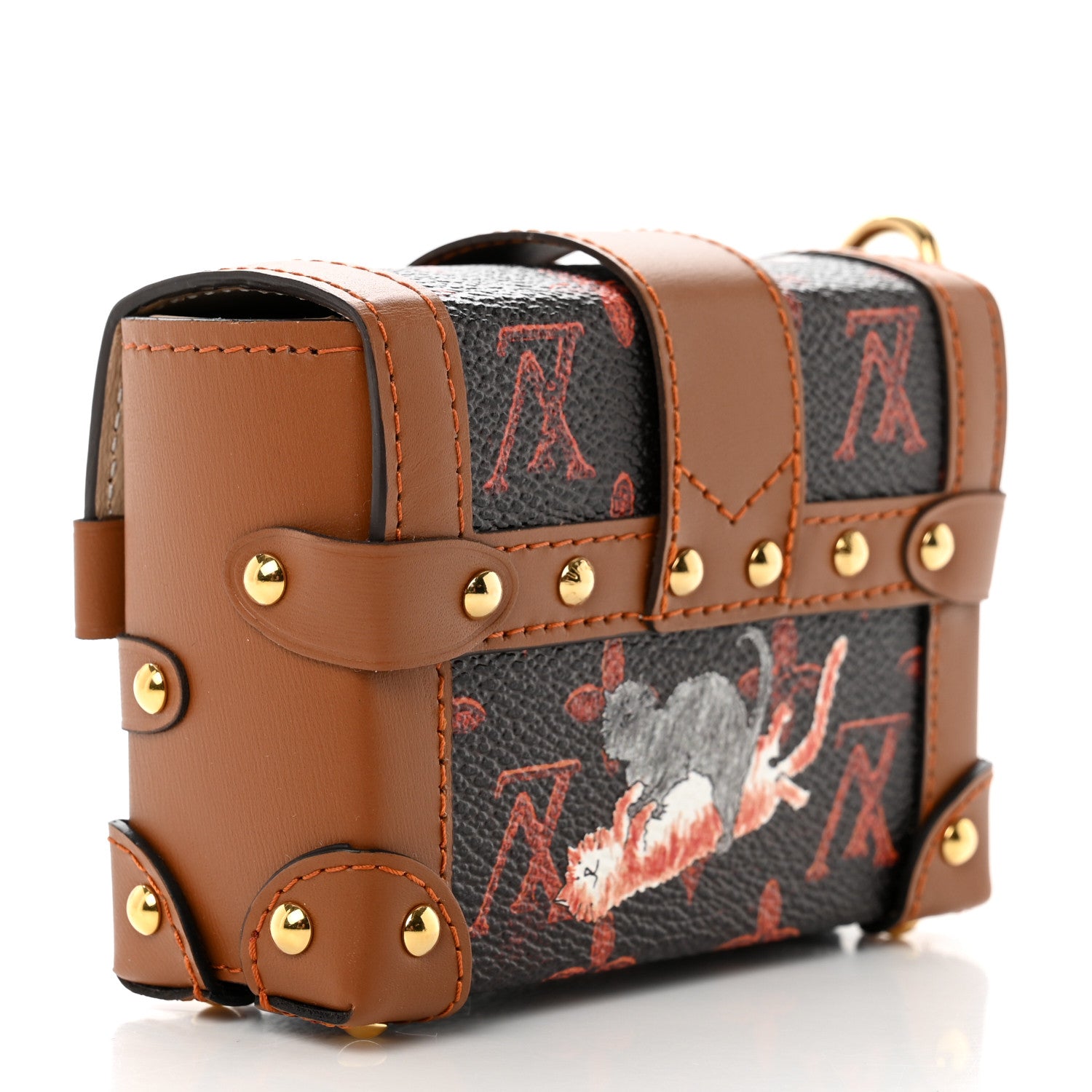 Louis Vuitton Catogram Essential Trunk Orange Marron 3 of 7