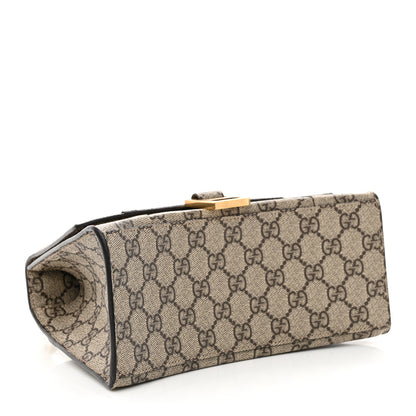Balenciaga X GUCCI GG Supreme Monogram Small Hourglass Top Handle Bag Beige Ebony 4 of 9