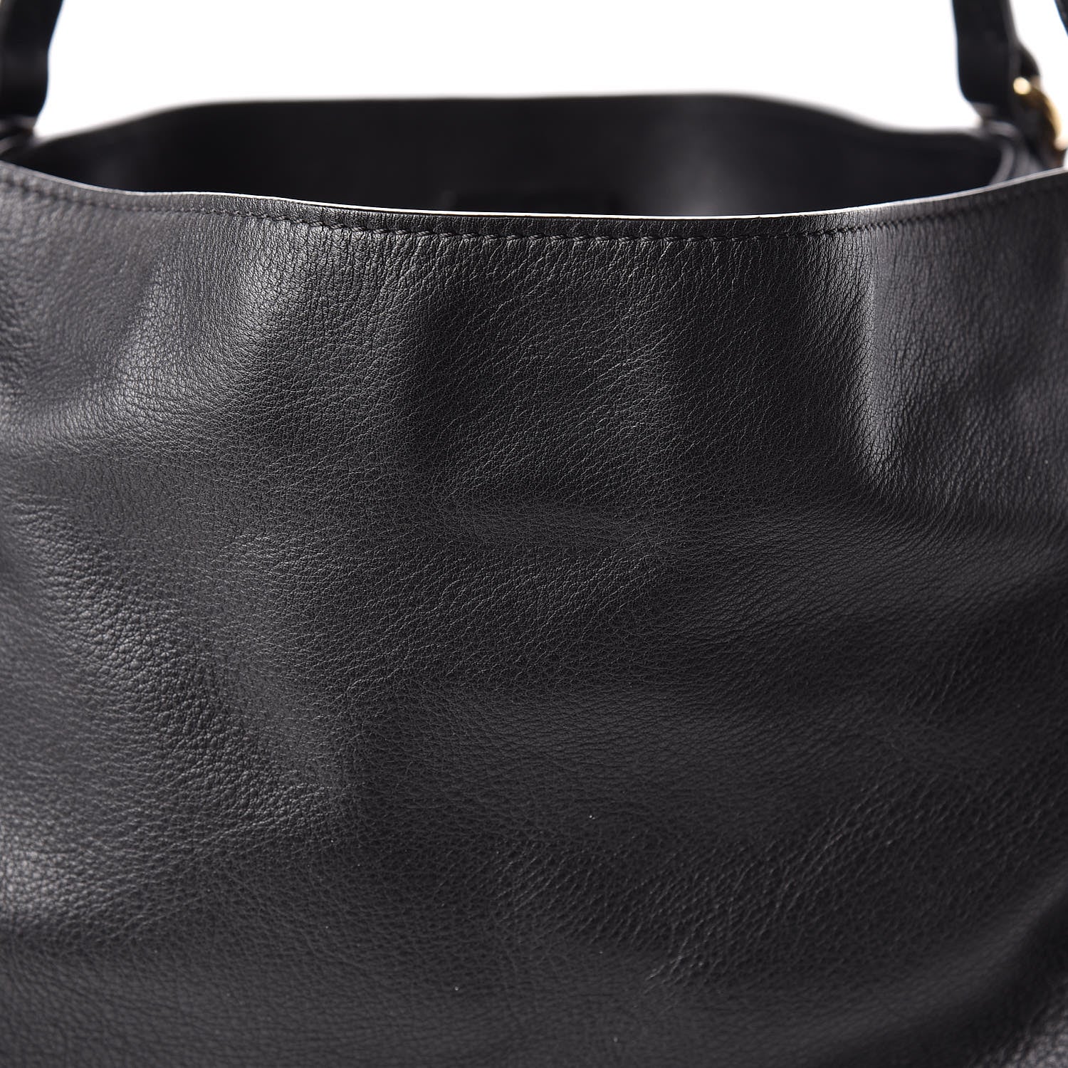 Burberry Calfskin Haymarket Check Small Canterbury Tote Black 9 of 19