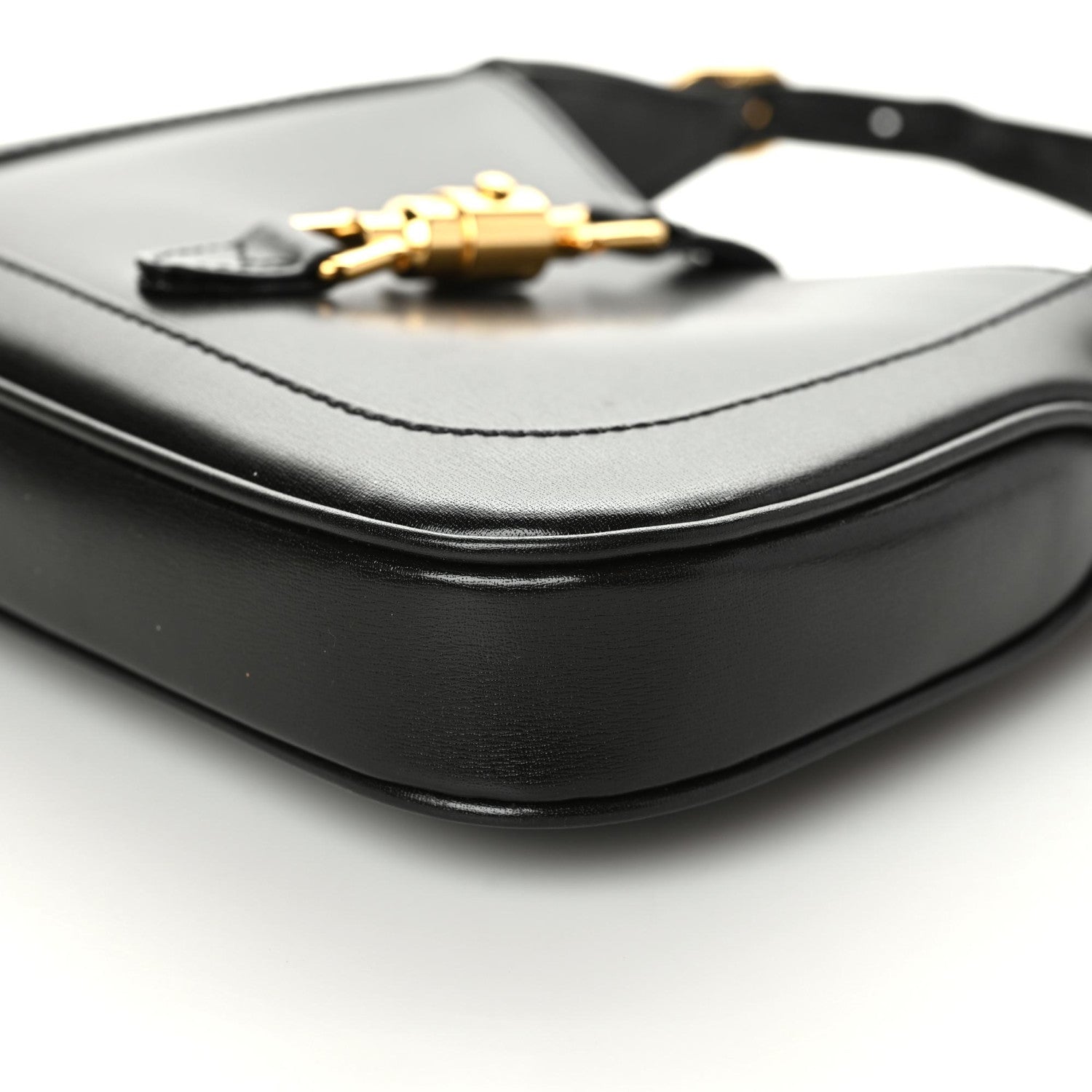 Gucci Boarded Dyana Lux Calfskin Mini Jackie 1961 Hobo Black 6 of 9