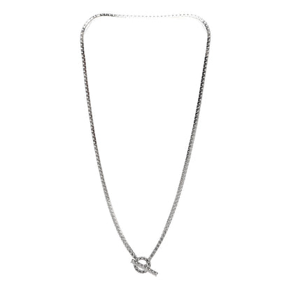 Hermes 18K White Gold Diamond Finesse Link Necklace 3 of 5
