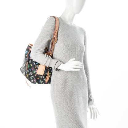 Louis Vuitton Monogram Multicolor Petit Noe Black 2 of 7