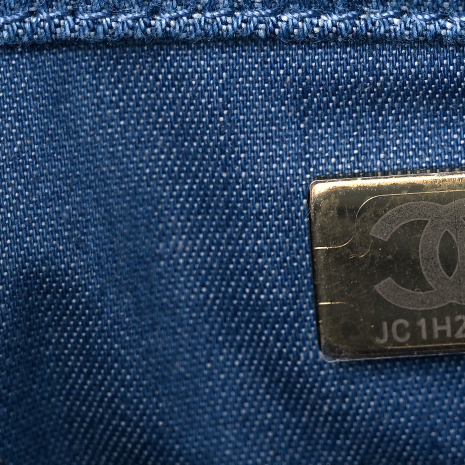 Chanel Denim Quilted Mini Pearl Crush Rectangular Flap Blue 7 of 10