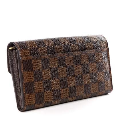 Louis Vuitton Damier Ebene Sarah Wallet NM 2 of 8