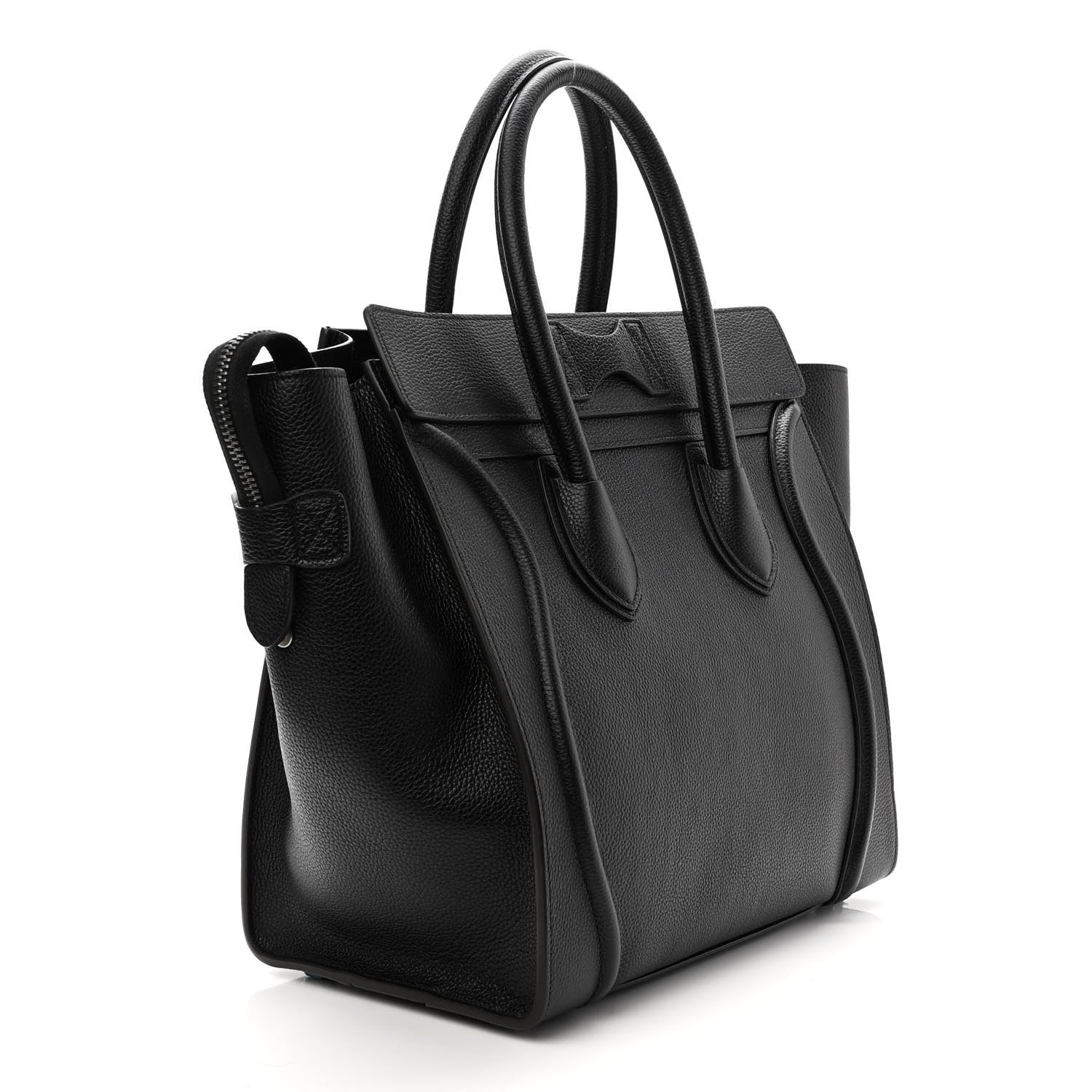 Celine Drummed Calfskin Mini Luggage Black 3 of 11