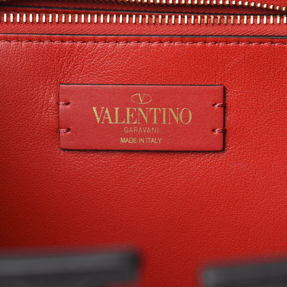 Valentino Garavani Calfskin Large Vlogo Tote Black 6 of 9