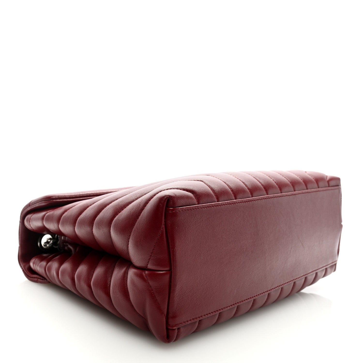 Saint Laurent Calfskin Y Quilted Monogram Medium Loulou Chain Satchel Palissandre 4 of 8