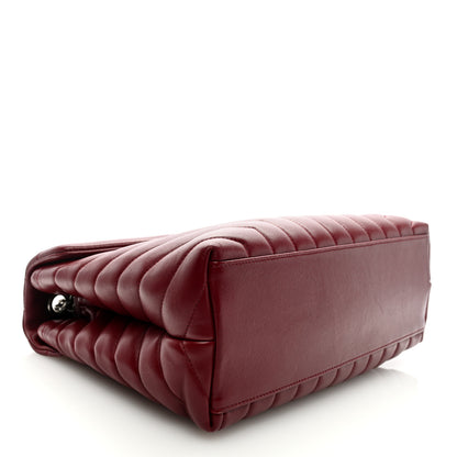 Saint Laurent Calfskin Y Quilted Monogram Medium Loulou Chain Satchel Palissandre 4 of 8