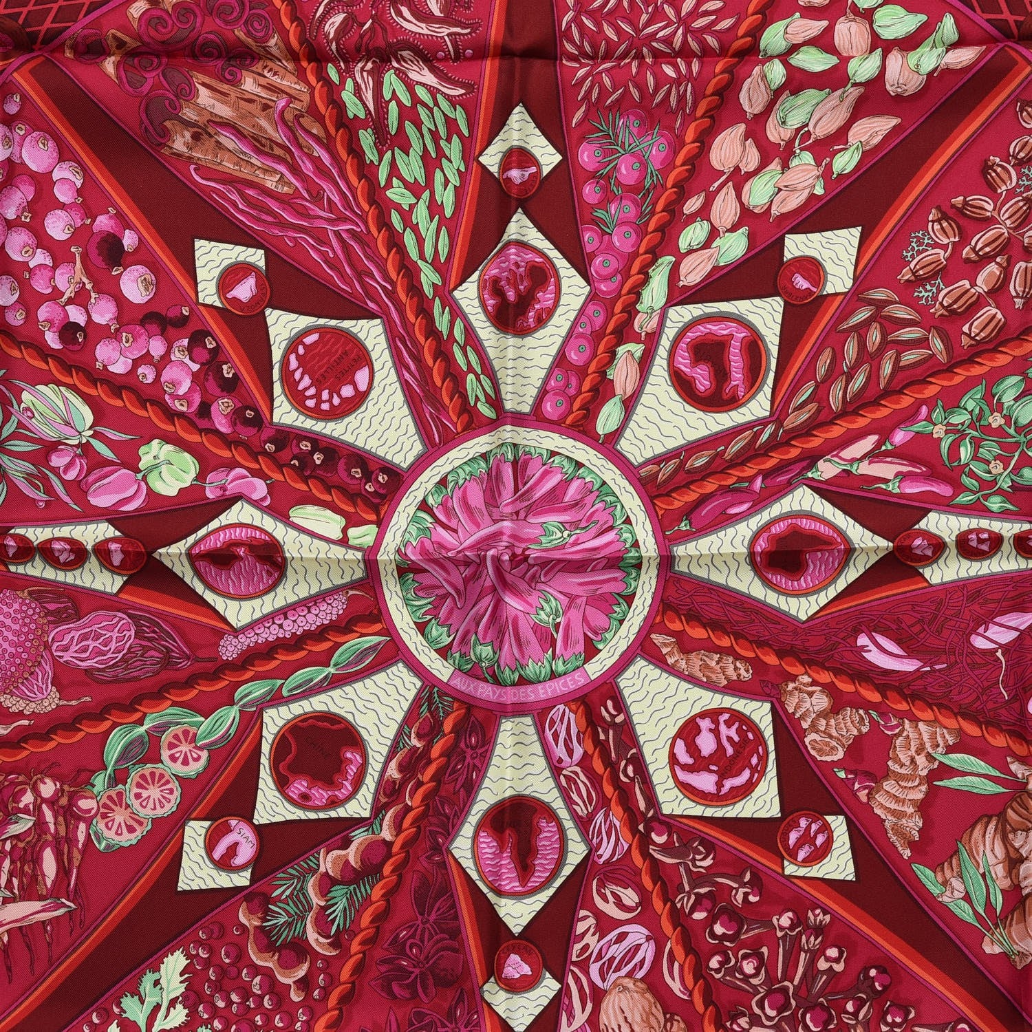 Hermes Silk Aux Pays Des Epices Scarf 90 3 of 8