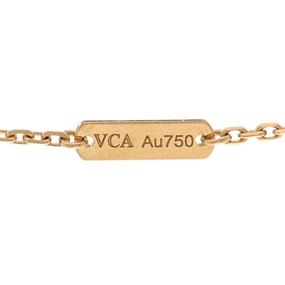 Van Cleef & Arpels VAN CLEEF & ARPELS 18K Yellow Gold Mother of Pearl Vintage Alhambra Pendant Necklace 4 of 5