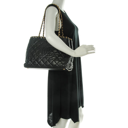Chanel Calfskin Quilted Small Chain Me Tote Black 2 of 7