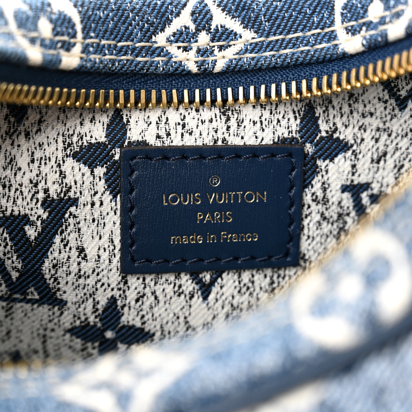 Monogram Jacquard Denim Loop Bleu