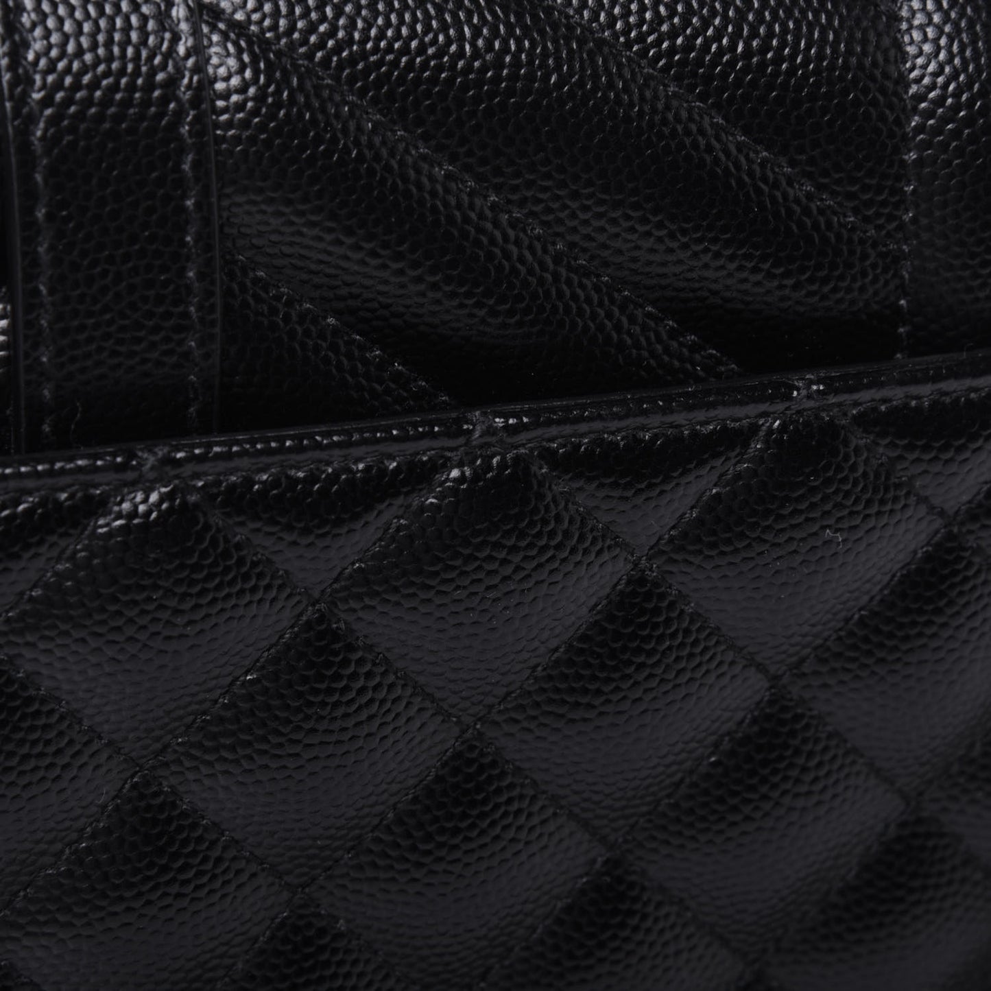 Grain De Poudre Textured Mixed Matelasse Triquilt Medium Monogram Satchel Black