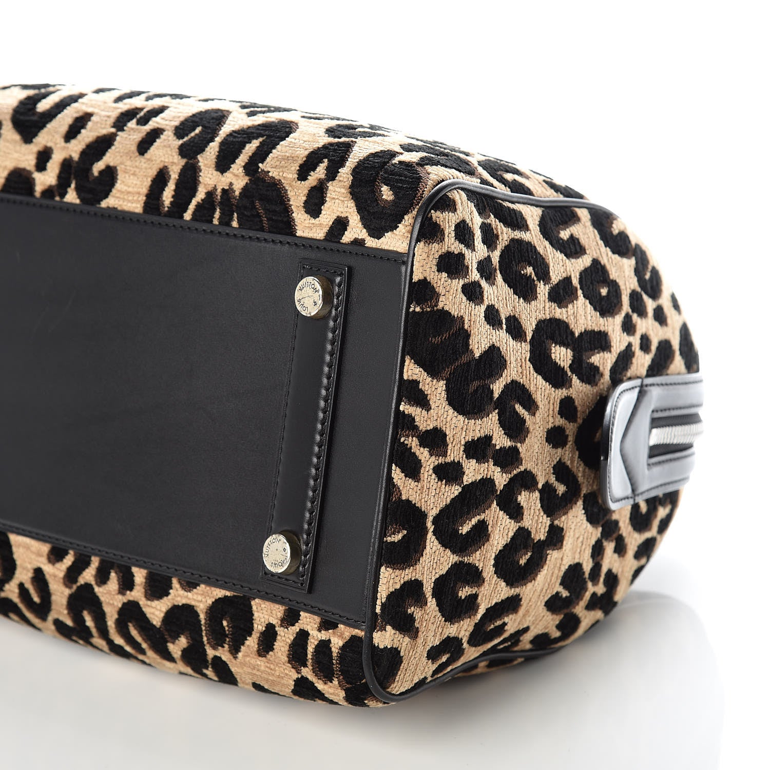 Louis Vuitton Jacquard Velvet Leopard Print Stephen Sprouse Speedy 6 of 14