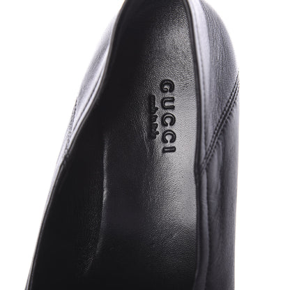 Gucci Lambskin Womens Brixton Horsebit Loafers 39.5 Black 5 of 7