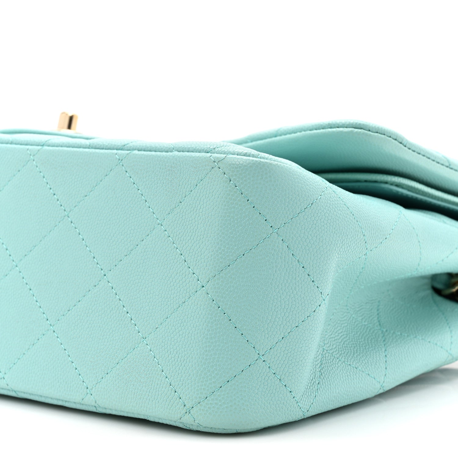 Chanel Caviar Quilted Jumbo Double Flap Light Blue 9 of 12