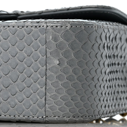 Chanel Snakeskin Mini Rectangular Flap Grey 9 of 11