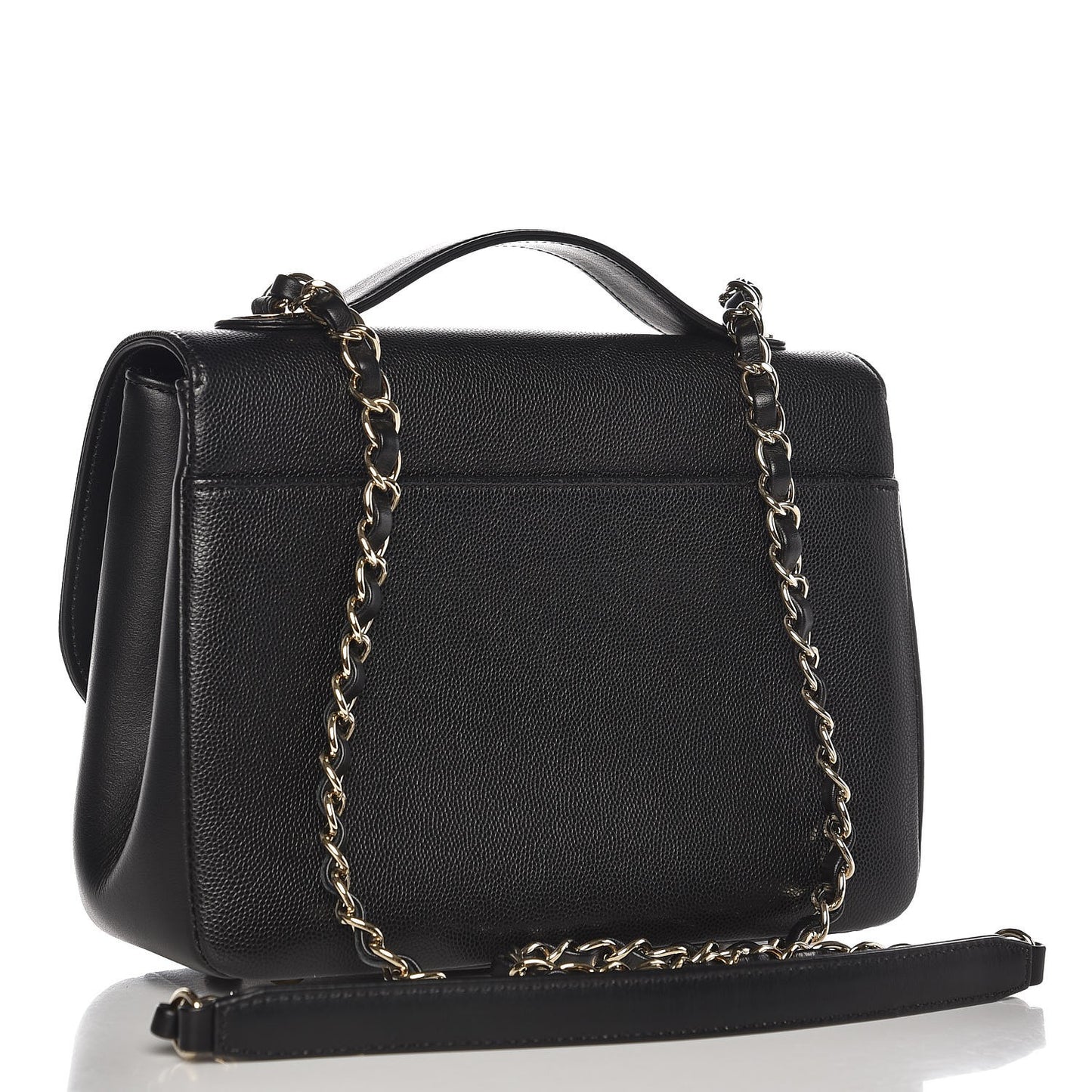 Caviar Quilted Medium Business Affinity Flap Black