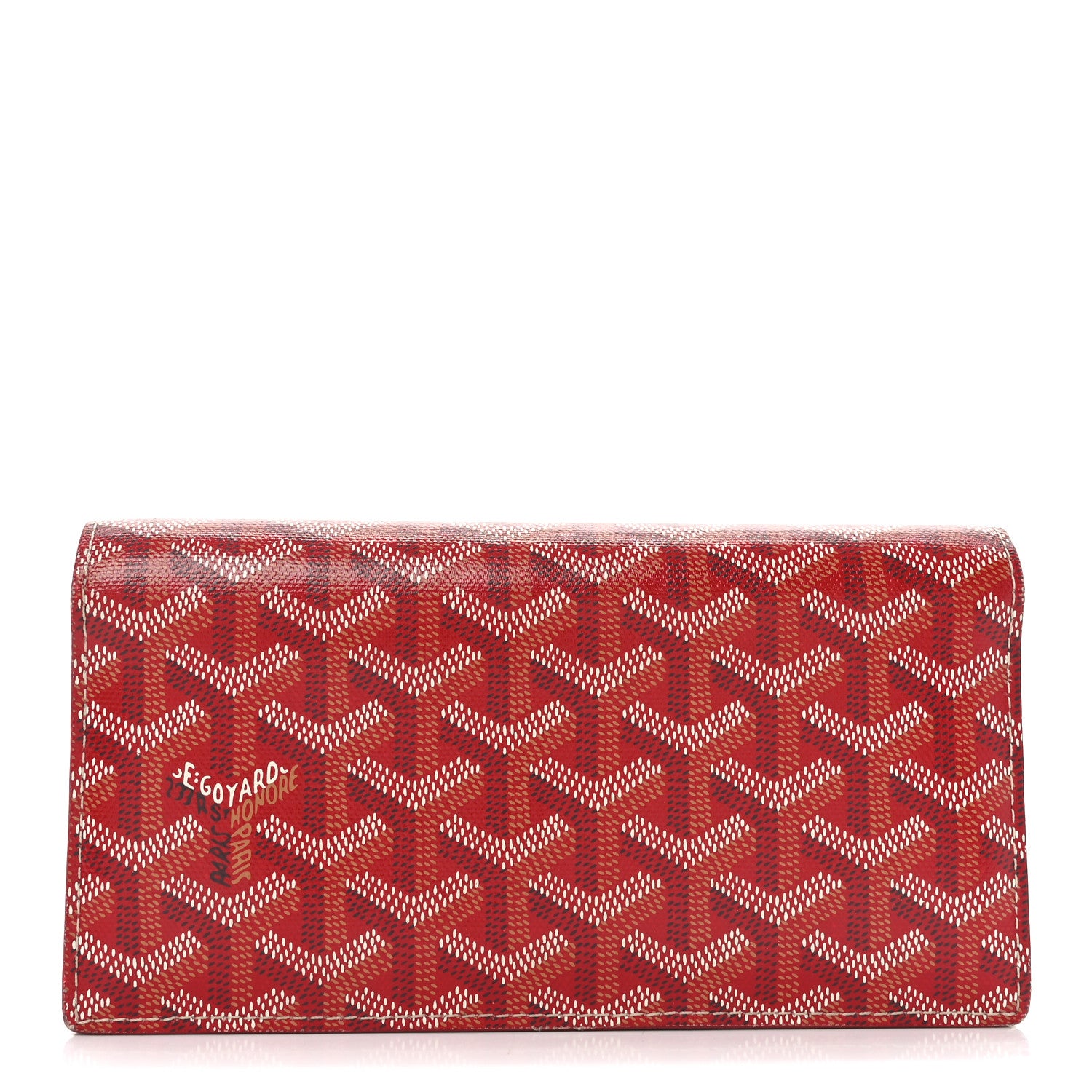 Goyard Goyardine Richelieu Wallet Red 1 of 9